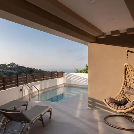 O-Cyanea Villa With Heated Pool Kournas Exterior photo
